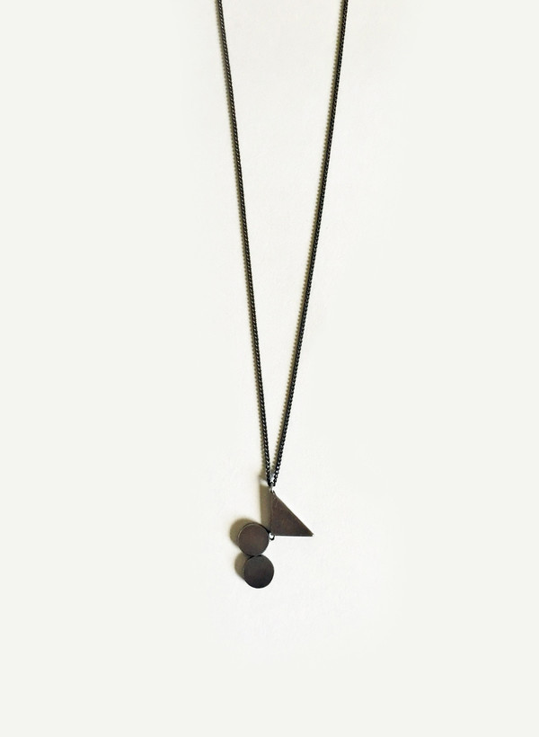 Naoko Ogawa Circle Triangle Fulcrum Necklace Naoko Ogawa Circle Triangle Fulcrum Necklace