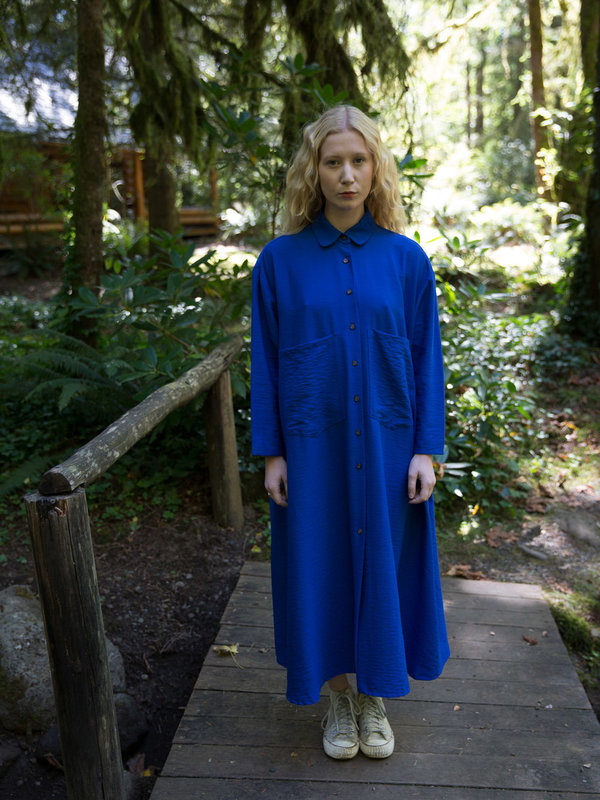 Sunja Link Blue Shirt Dress Sunja Link Blue Shirt Dress