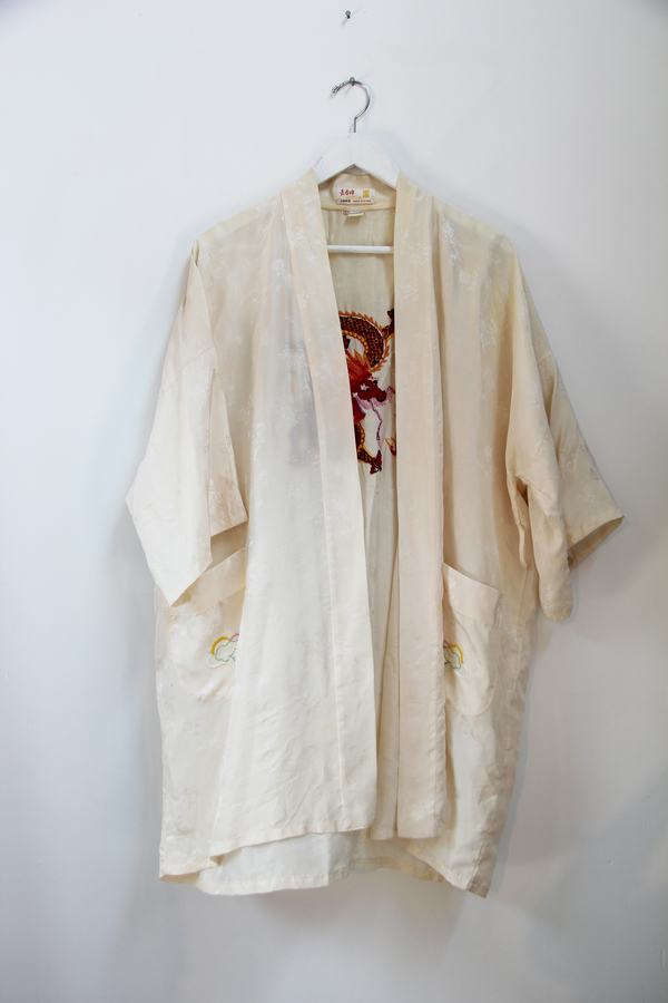 Hey Jude Vintage Silk Dragon Kimono Hey Jude Vintage Silk Dragon Kimono