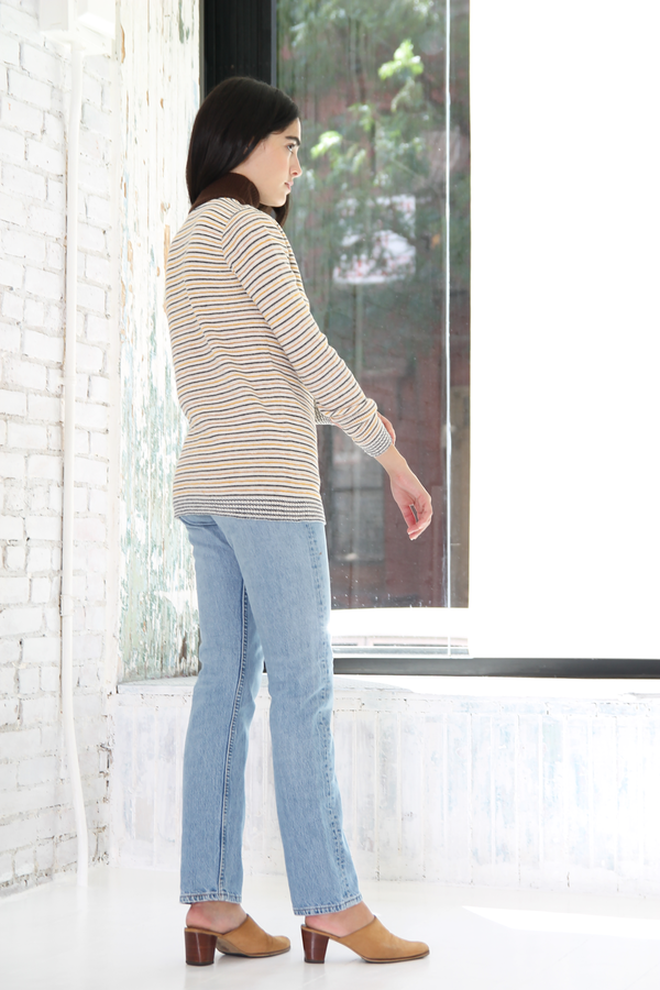 DUO NYC Vintage Knit Stripe Mockneck DUO NYC Vintage Knit Stripe Mockneck