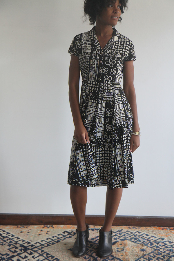 The Shudio Vintage Printed A-Line Dress The Shudio Vintage Printed A-Line Dress