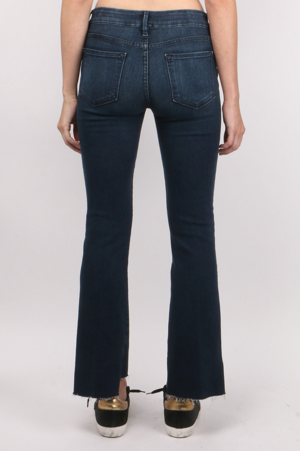FRAME Denim Le Crop Mini Boot Raw Stagger FRAME Denim Le Crop Mini Boot Raw Stagger