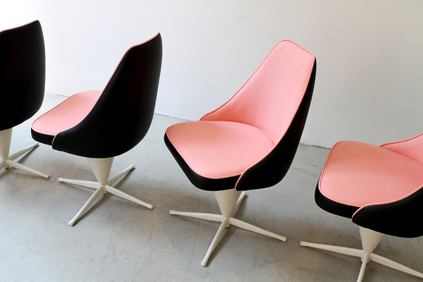 Late 1960s Set of 2 Chairs with Table Late 1960s Set of 2 Chairs with Table