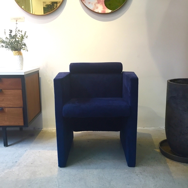 Indigo 1980s Occasional Arm Chair Indigo 1980s Occasional Arm Chair