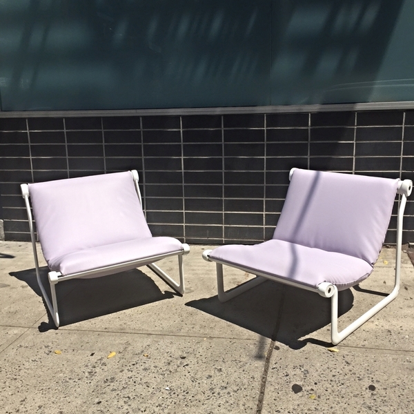 Pair of Hannah Morrison for Knoll Sling Chairs Pair of Hannah Morrison for Knoll Sling Chairs