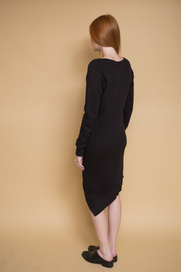 OAK Long Split Front Pullover / Black OAK Long Split Front Pullover / Black
