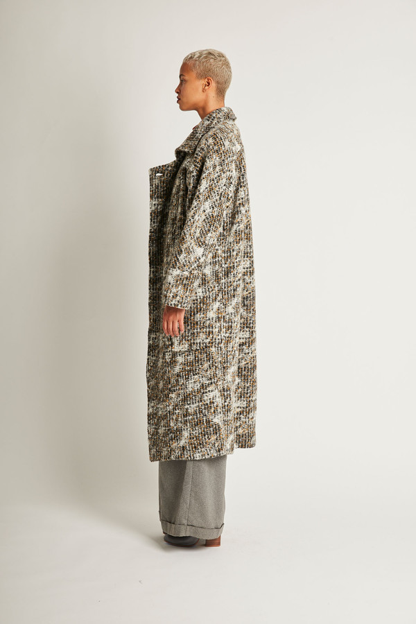 Kurt Lyle Bangsy Coat in Gravel Kurt Lyle Bangsy Coat in Gravel