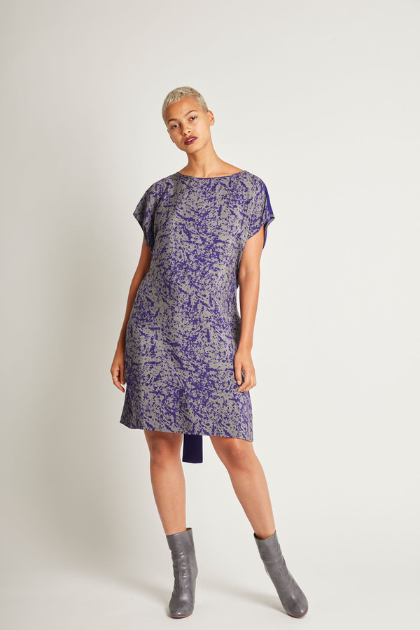 H. Fredriksson Flip Dress in Purpur Pollock Silk H. Fredriksson Flip Dress in Purpur Pollock Silk