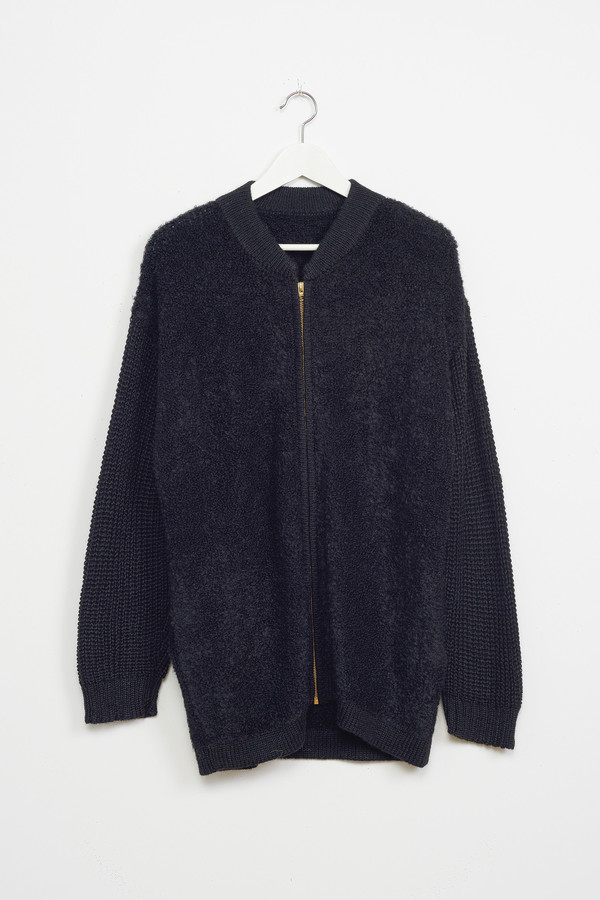 Osei-Duro Boucle Cardigan in Black Osei-Duro Boucle Cardigan in Black
