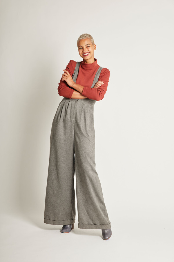 Kurt Lyle Olivia Pants in Charcoal Suede Kurt Lyle Olivia Pants in Charcoal Suede