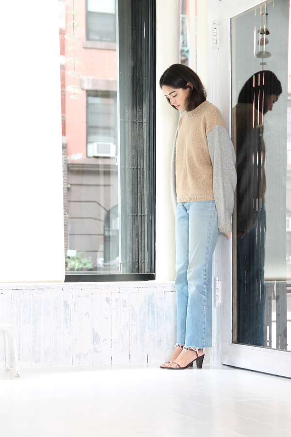 DUO NYC Vintage Color Block Knit Sweater DUO NYC Vintage Color Block Knit Sweater