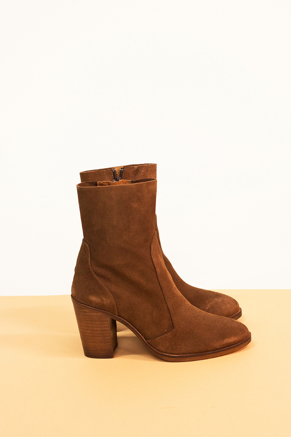 CORSSWALK Castana Suede Ankle Boot- Brown CORSSWALK Castana Suede Ankle Boot- Brown