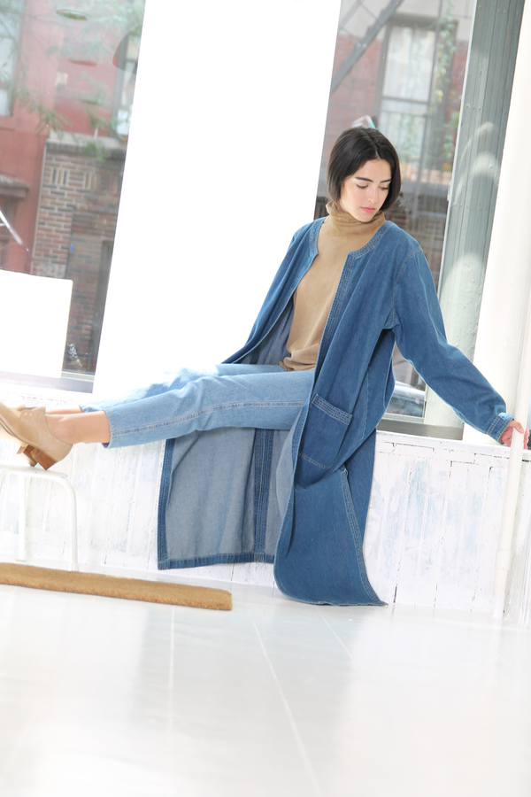DUO NYC Vintage Denim Duster DUO NYC Vintage Denim Duster