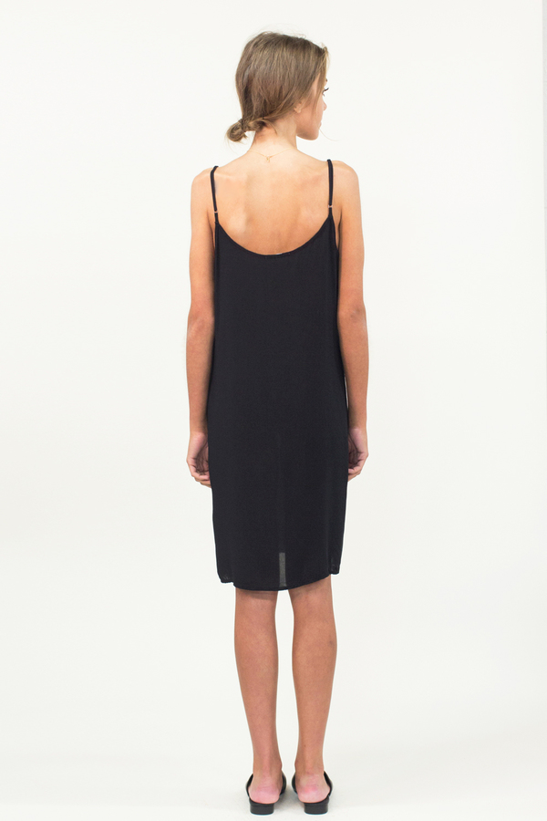 LACAUSA Easy Slip Dress- Black LACAUSA Easy Slip Dress- Black