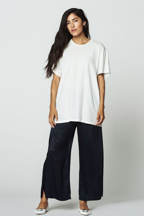 LACAUSA Vintage Tall Tee- White LACAUSA Vintage Tall Tee- White