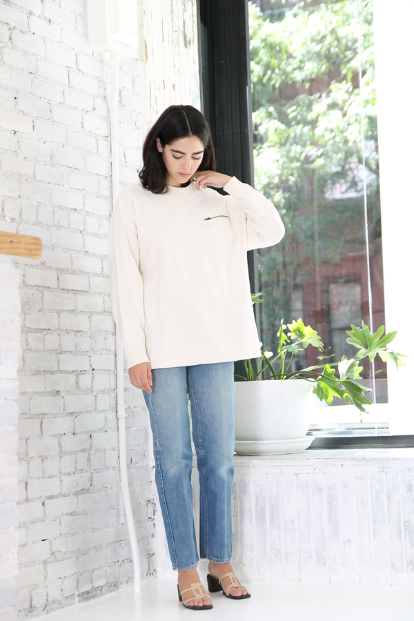 DUO NYC Vintage Zip Pocket Pullover DUO NYC Vintage Zip Pocket Pullover
