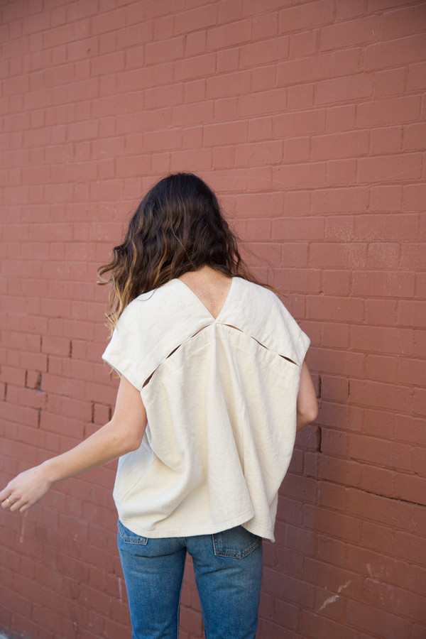 atelier delphine celeste top in eggshell atelier delphine celeste top in eggshell