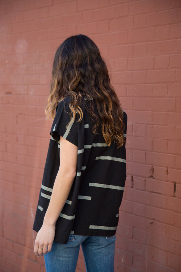 Uzi NYC uzi broken stripe tunic Uzi NYC uzi broken stripe tunic