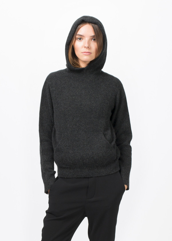 Evam Eva Cashmere Seamless Hooded Pullover Evam Eva Cashmere Seamless Hooded Pullover