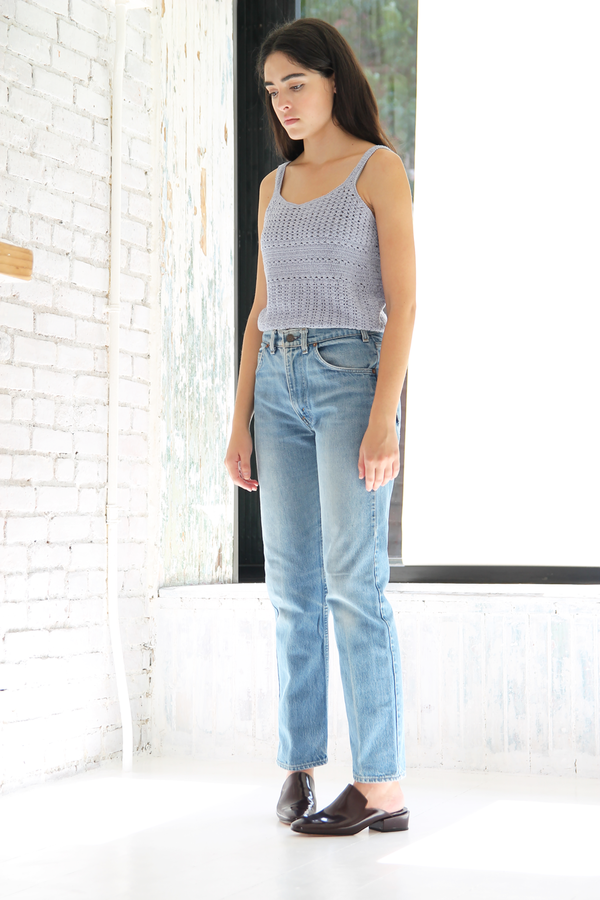 DUO NYC Vintage Cropped Knit Tank DUO NYC Vintage Cropped Knit Tank