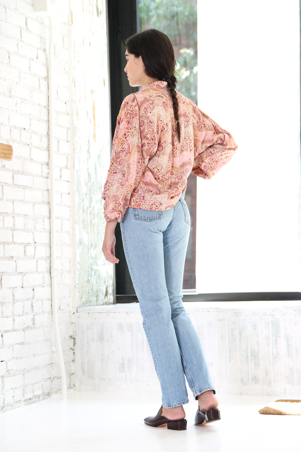 DUO NYC Vintage Silk Cropped Jacket DUO NYC Vintage Silk Cropped Jacket