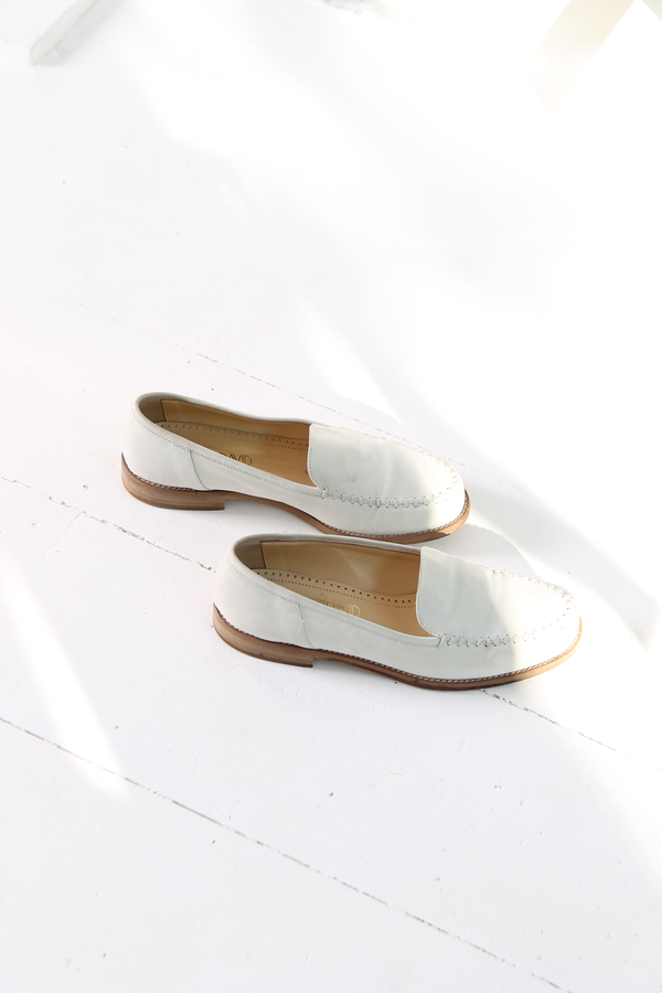 DUO NYC Vintage White Nubuck Loafer DUO NYC Vintage White Nubuck Loafer