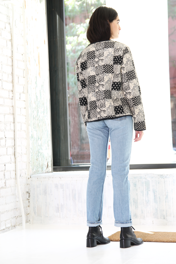 DUO NYC Vintage Silk Patchwork Jacket DUO NYC Vintage Silk Patchwork Jacket