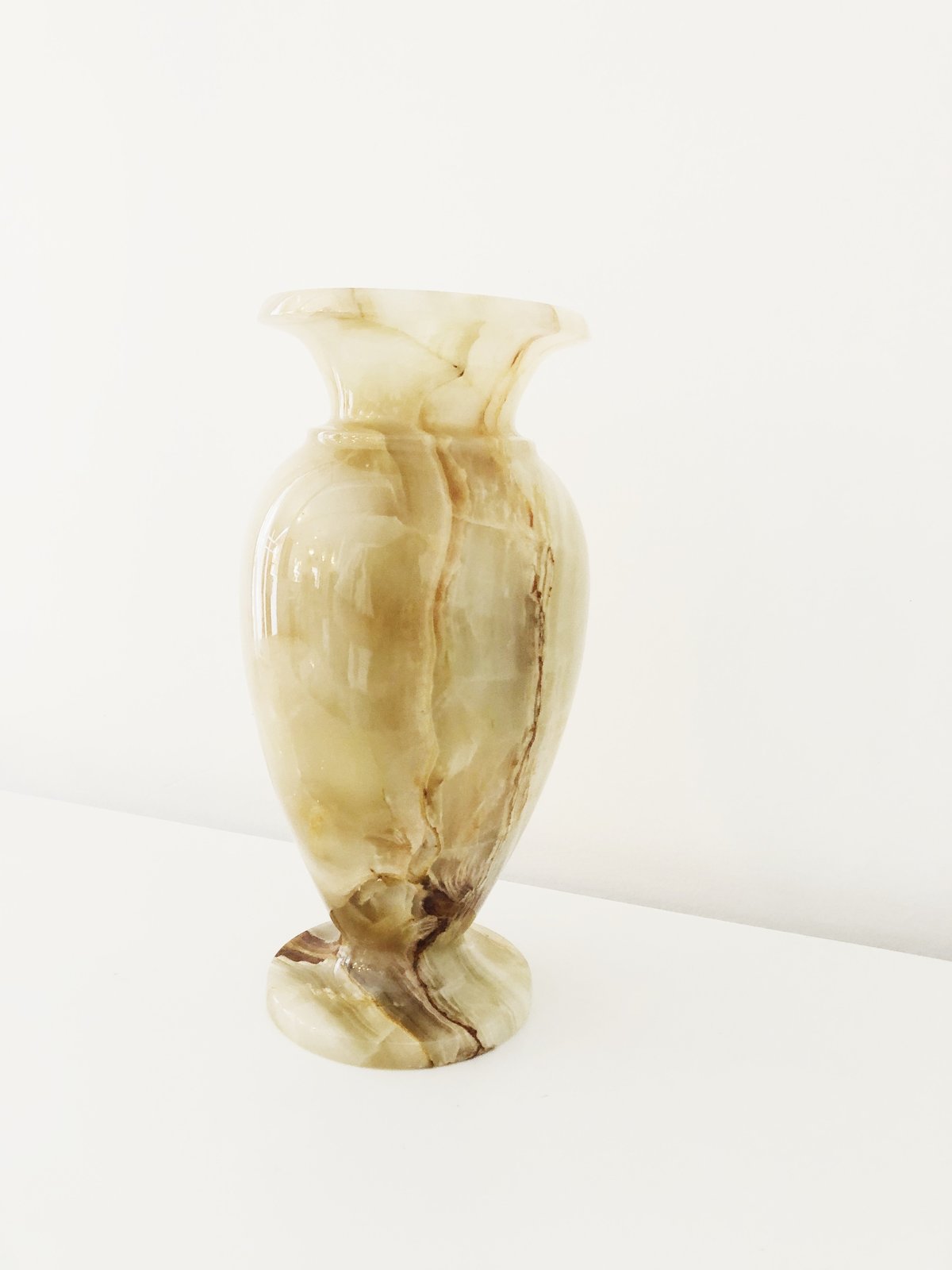Vintage Polished Alabaster Vase Garmentory