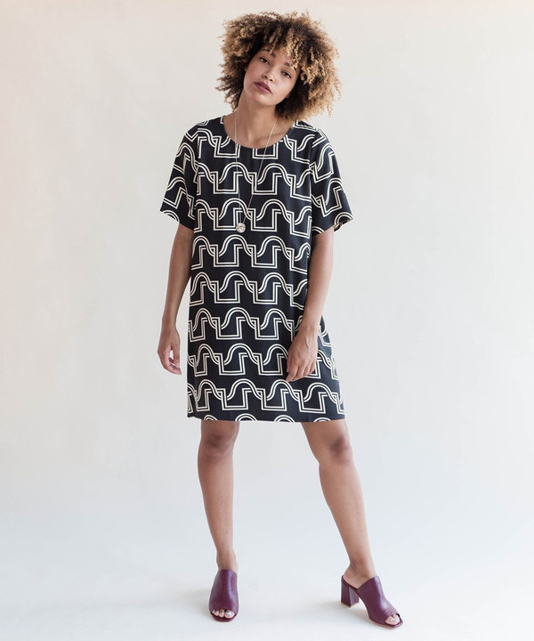 Dusen Dusen Black Duo Weave Short Yes Dress Dusen Dusen Black Duo Weave Short Yes Dress
