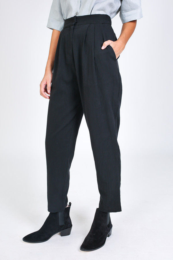 First Rite Narrow trouser in black First Rite Narrow trouser in black