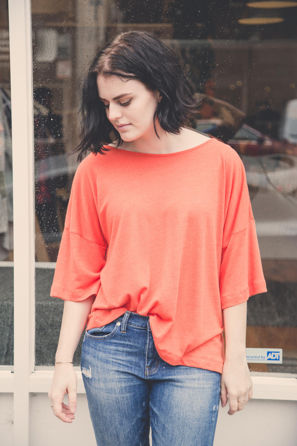 Ilana Kohn Jersey Tee in Persimmon Ilana Kohn Jersey Tee in Persimmon