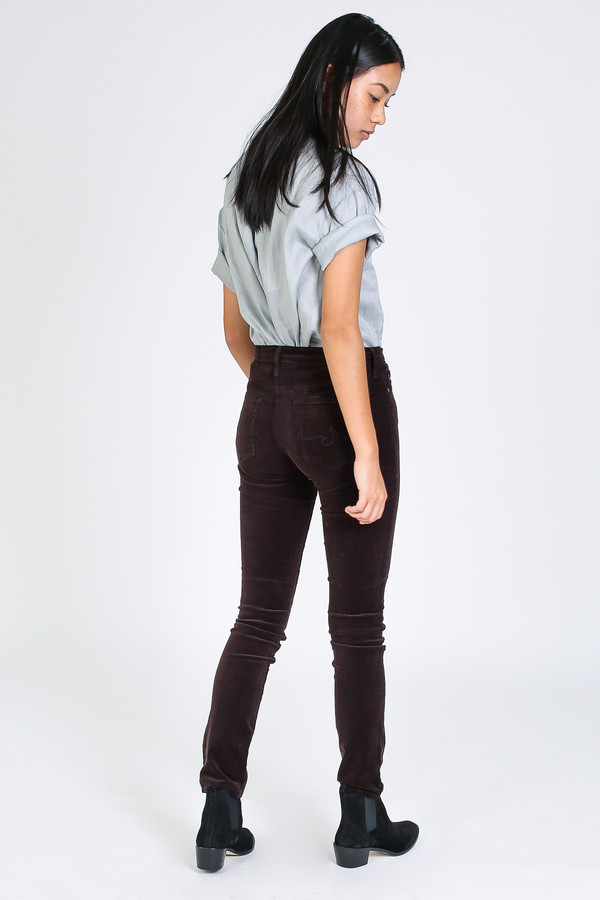 AG Jeans Prima cord in bordeaux brown AG Jeans Prima cord in bordeaux brown