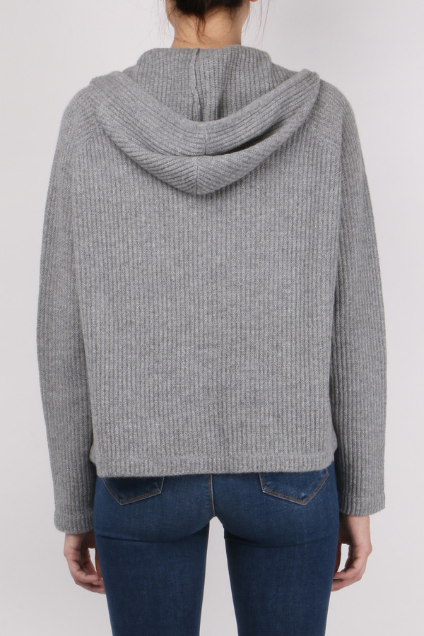 Allude Ribbed Hoodie Allude Ribbed Hoodie