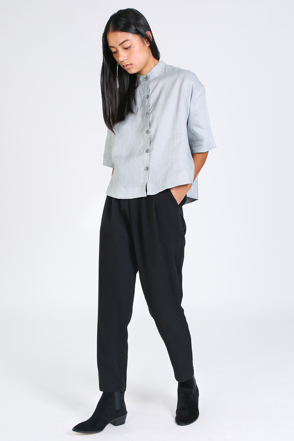 Ursa Minor Tilly blouse in dove grey Ursa Minor Tilly blouse in dove grey