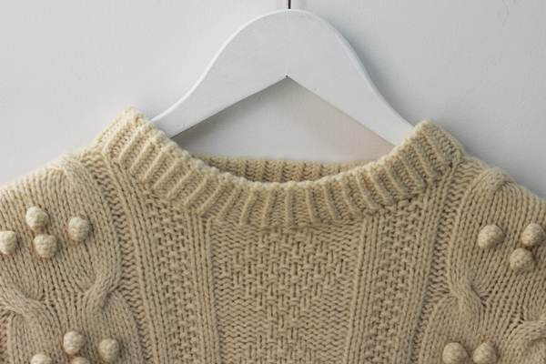 Hey Jude Heavy Knit Wool Crewneck Hey Jude Heavy Knit Wool Crewneck