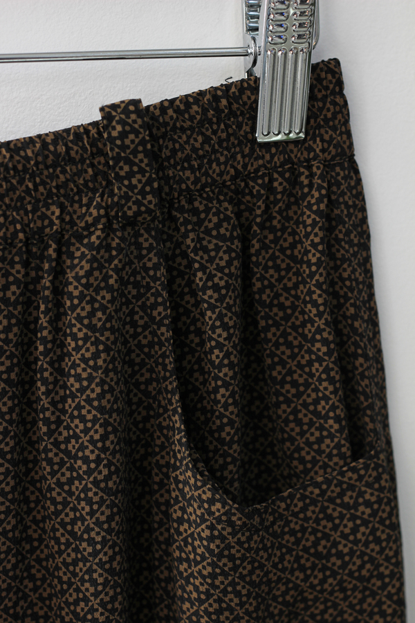 Hey Jude Vintage 70's Print Silk Trouser Hey Jude Vintage 70's Print Silk Trouser