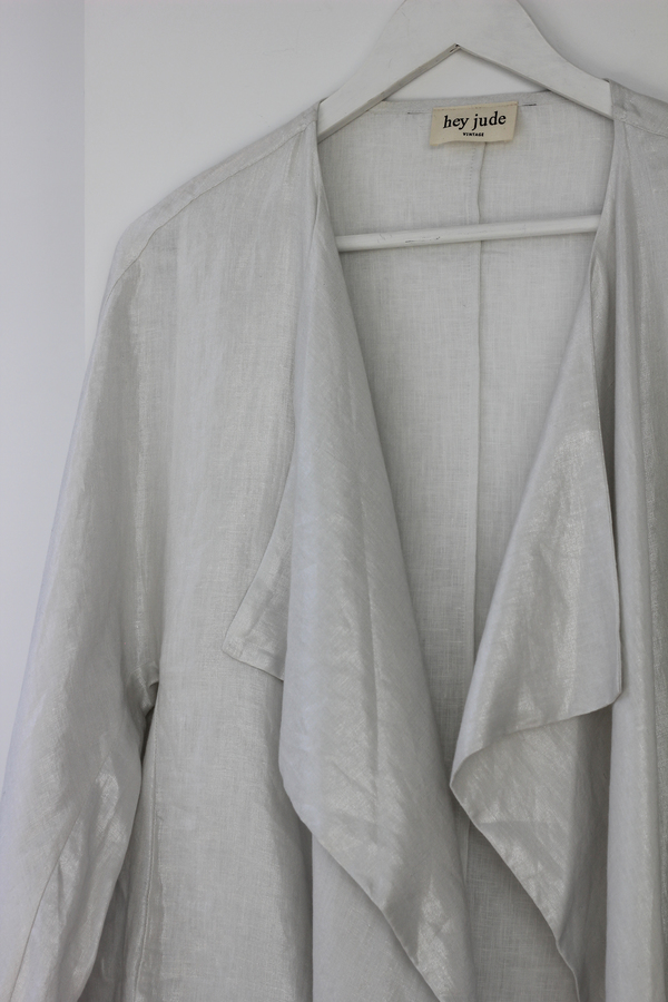 Hey Jude Metallic Linen Cardigan Hey Jude Metallic Linen Cardigan