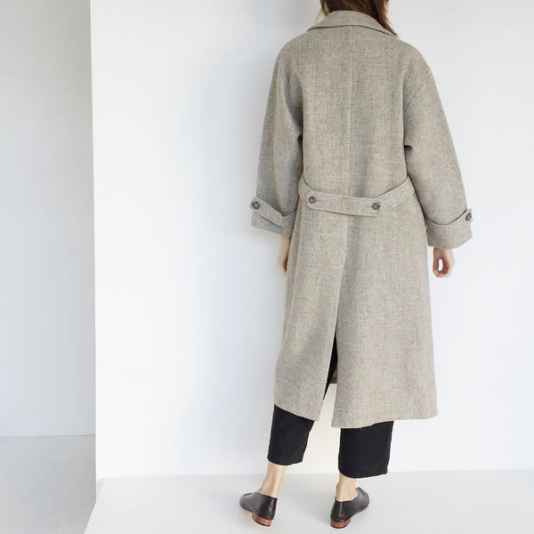 Johan Vintage Oatmeal Wool Coat Johan Vintage Oatmeal Wool Coat