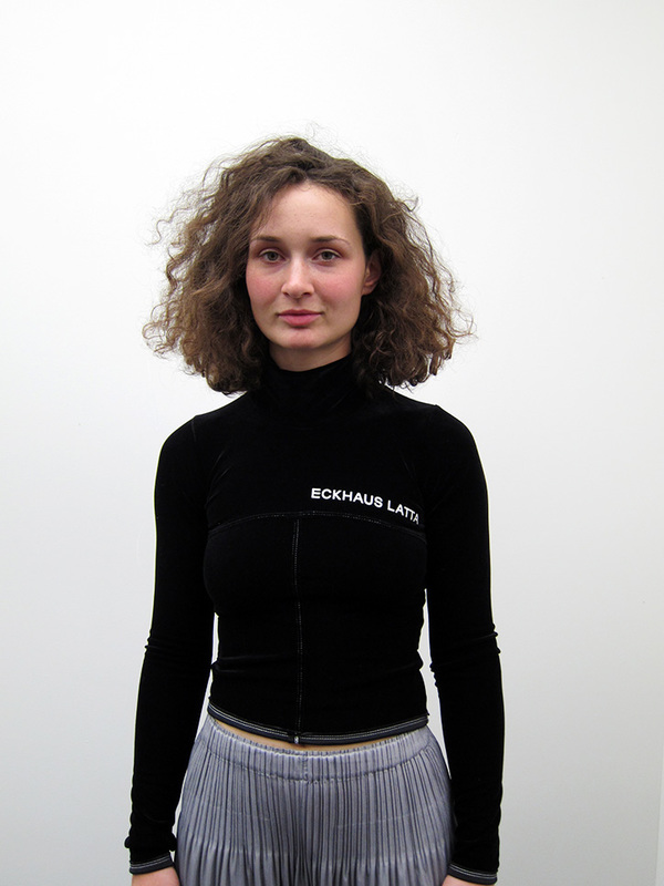 Eckhaus Latta Lapped Turtleneck, Black Eckhaus Latta Lapped Turtleneck, Black