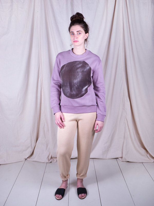 Correll Correll Mauve Circle Sweatshirt Correll Correll Mauve Circle Sweatshirt