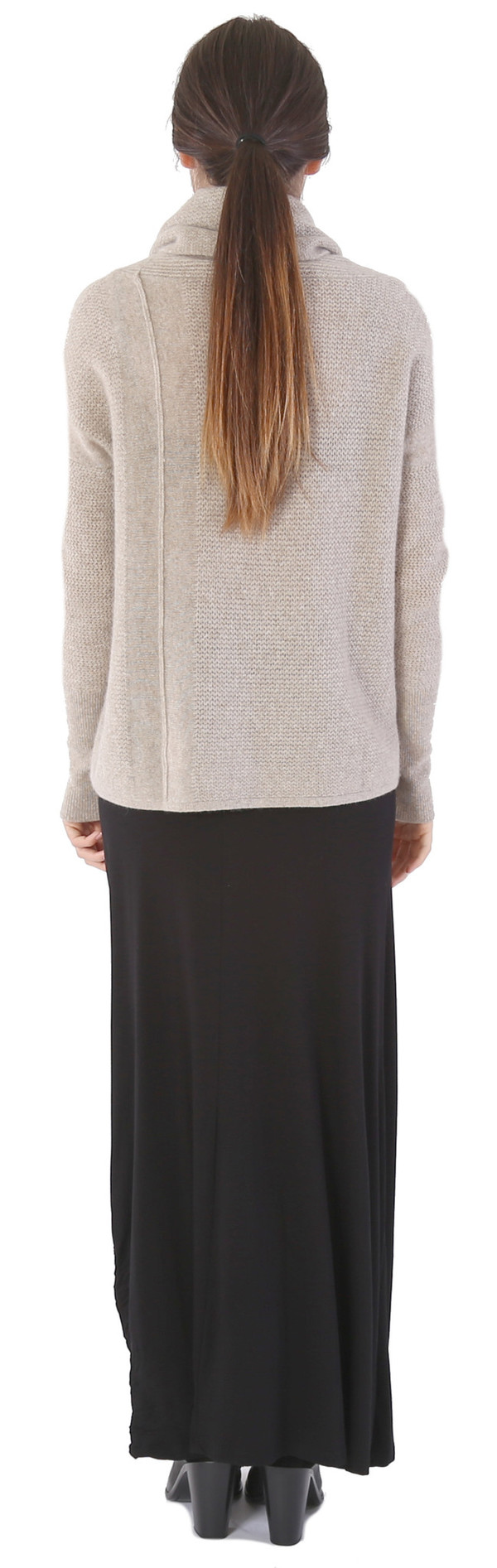 White + Warren Cashmere Rick Rack Funnelneck White + Warren Cashmere Rick Rack Funnelneck