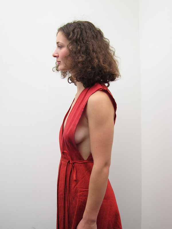 Alexa Stark Wrap Dress, Red Silk Alexa Stark Wrap Dress, Red Silk