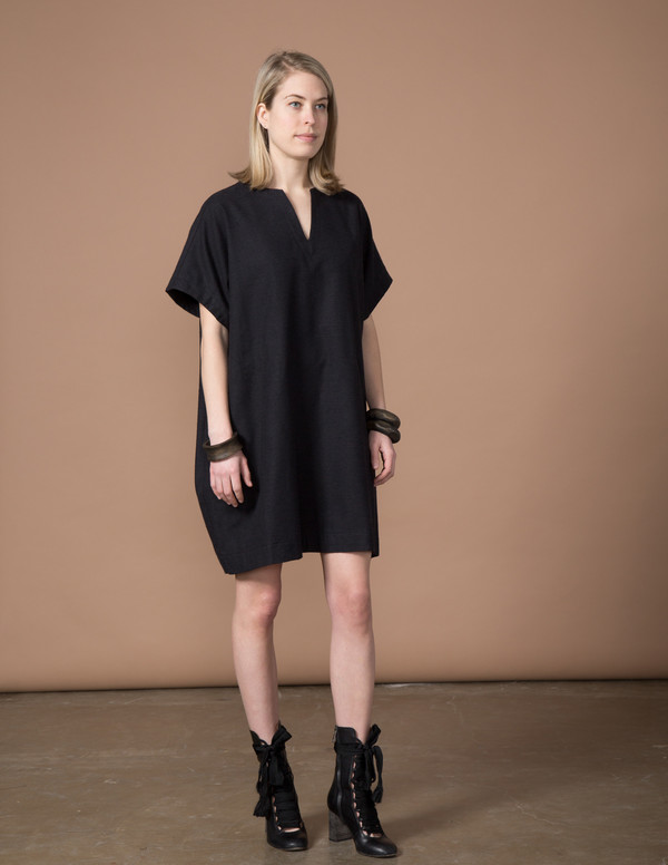 SBJ Austin Mary Dress - Black Woven SBJ Austin Mary Dress - Black Woven