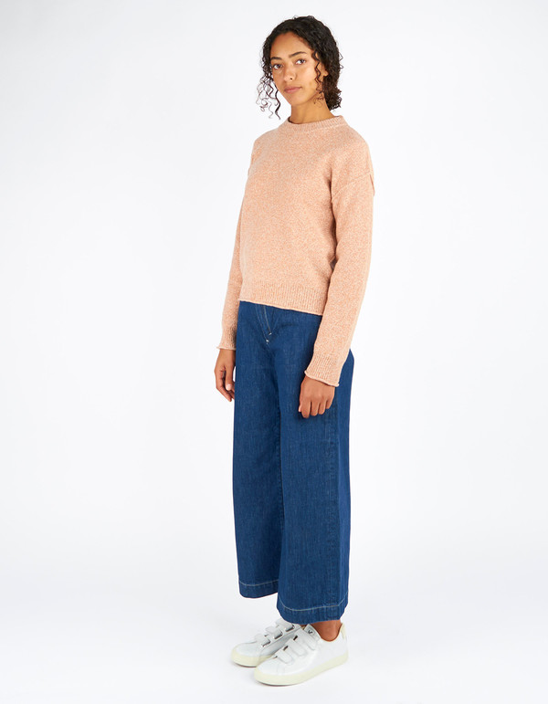 Filippa K Cropped Pullover Almondine Melange Filippa K Cropped Pullover Almondine Melange