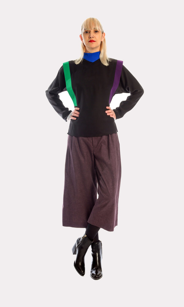 Kurt Lyle Annie Silk Blouse in Crayola Kurt Lyle Annie Silk Blouse in Crayola