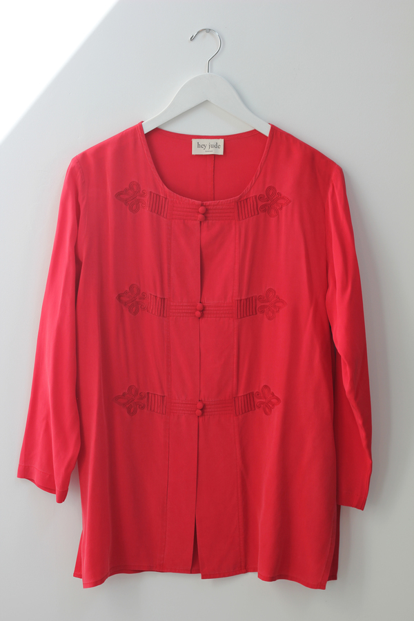 Hey Jude Vintage Brushed Silk Tunic Hey Jude Vintage Brushed Silk Tunic