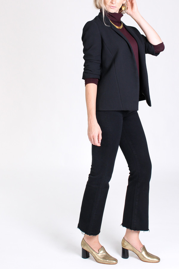 Obakki Textured blazer in black Obakki Textured blazer in black