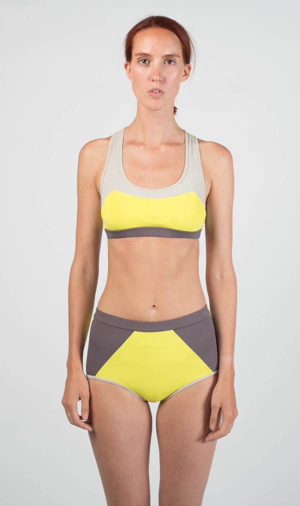 VPL Convexity Swim & Workout Bra Top: Lemon Lime VPL Convexity Swim & Workout Bra Top: Lemon Lime