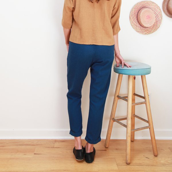 Me & Arrow Cuff Pants Deep Ocean Me & Arrow Cuff Pants Deep Ocean