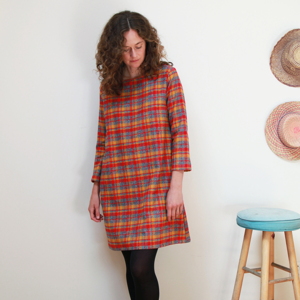 Me & Arrow Fuzzy Dress - Fuzzy Red Plaid Me & Arrow Fuzzy Dress - Fuzzy Red Plaid